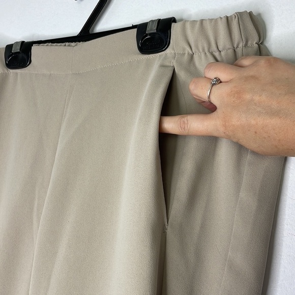 Belle Vere cream relaxed fit joggers style pants - Picture 3 of 7